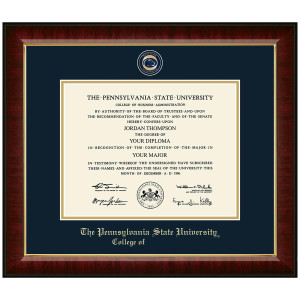#113 College of… diploma frame Masterpiece Medallion in Murano (Cherry)